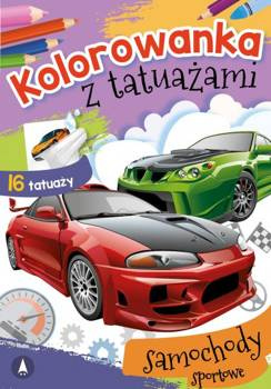 Kolorowanka z tatuażami. Samochody sportowe