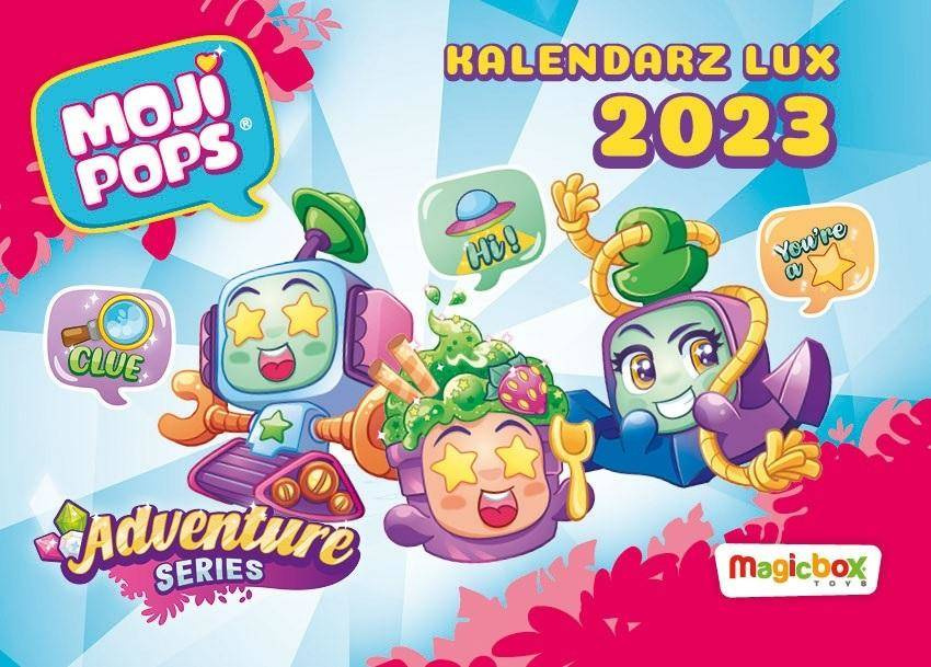 Kalendarz 2023 ścienny Lux Moji Pops