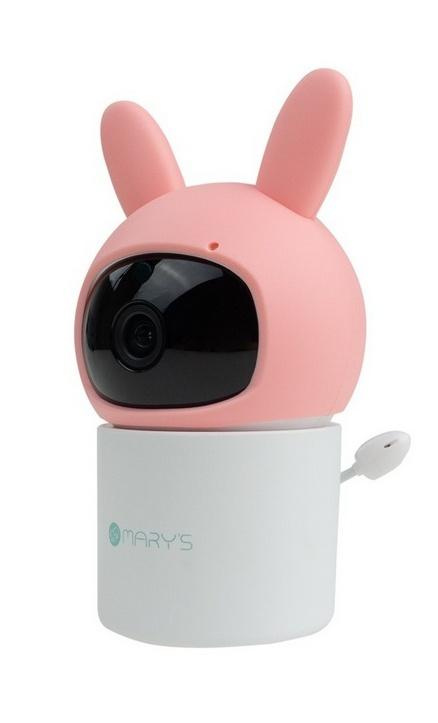 Obrotowa niania kamera elektroniczna Królik różowy