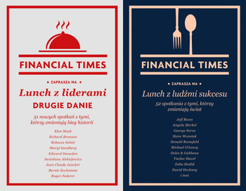 Lunch z liderami. Drugie danie. 51 nowych spotkań + Lunch z ludźmi sukcesu. 52 spotkania PAKIET 2