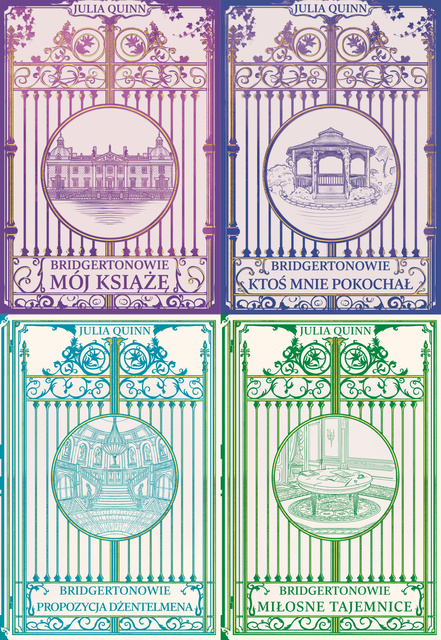 Bridgertonowie. Tom 1-4 /barwione brzegi/, Julia Quinn