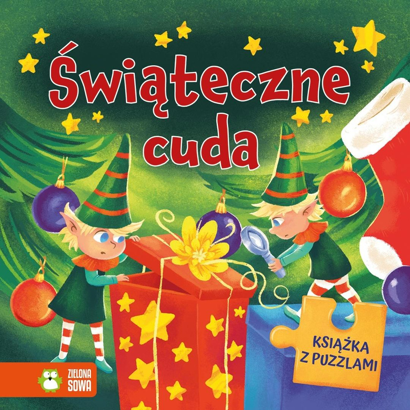 Świąteczne cuda. Książka z puzzlami, Anna Dłużewska