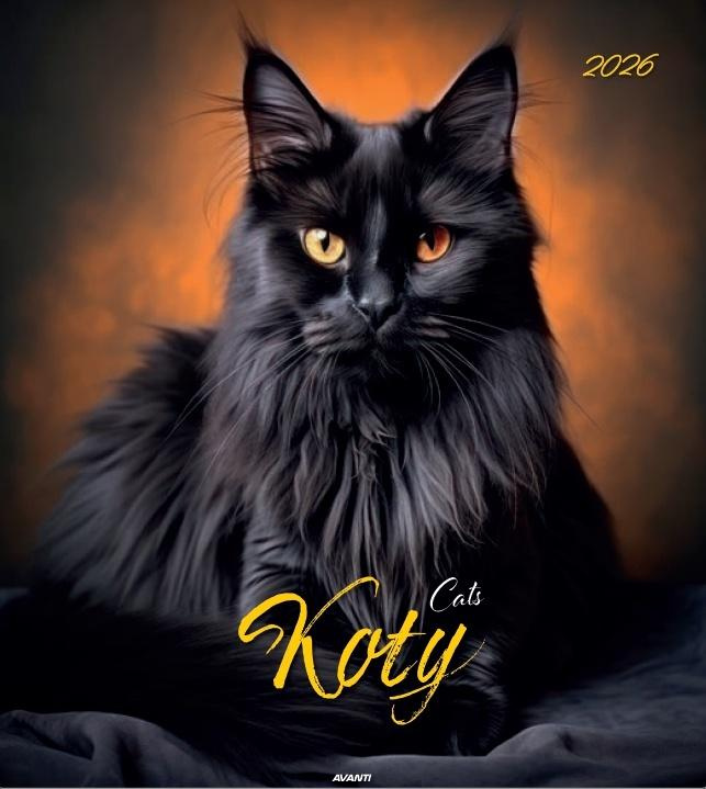 Kalendarz 2026 ścienny 32x32cm Koty