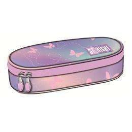 Piórnik saszetka z wewnętrzną klapką Pink Butterfl