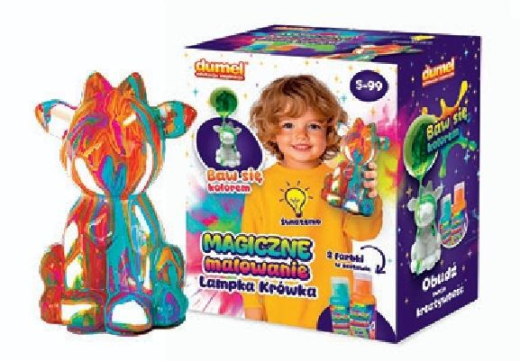 Magiczne malowanie Lampka Krówka