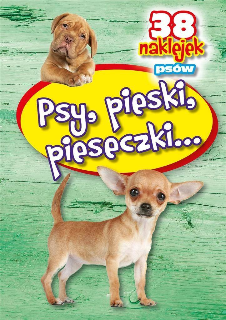 Psy, pieski, pieseczki - 38 naklejek - praca zbiorowa