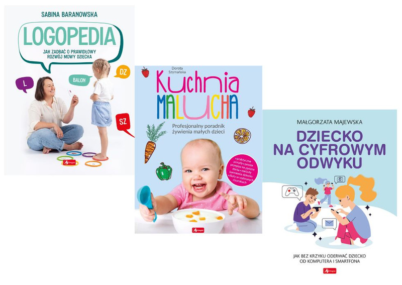 Pakiet Poradniki. Logopedia / Kuchnia malucha / Dziecko na cyfrowym odwyku, Małgorzata Majewska