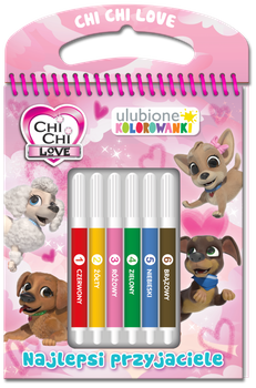 Najlepsi przyjaciele. Chi Chi Love. Ulubione kolorowanki, Opracowanie zbiorowe