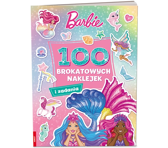 Mattel Barbie Dreamtopia 100 brokatowych naklejek NB-1402, Opracowanie zbiorowe