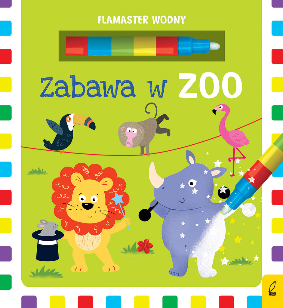 Flamaster wodny. Zabawa w zoo,