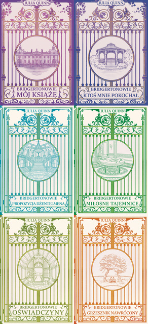 Bridgertonowie. Tom 1-6 /barwione brzegi/, Julia Quinn