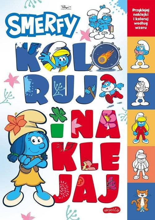 Smerfy. Koloruj i naklejaj. Nowe przygody
