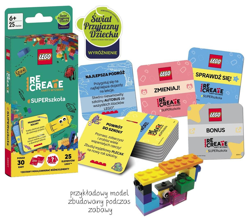 Lego Recreate. Karty wyzwań. SUPERszkoła, praca zbiorowa