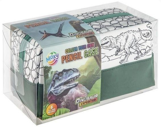 Piórnik do kolorowania Dino