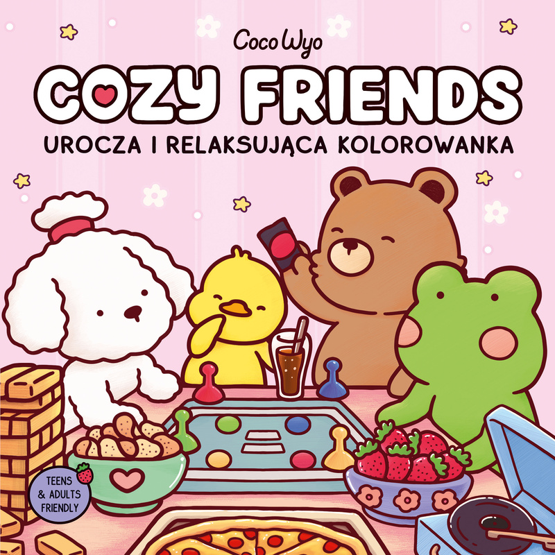 Cozy Friends. Urocza i relaksująca kolorowanka, Coco Wyo