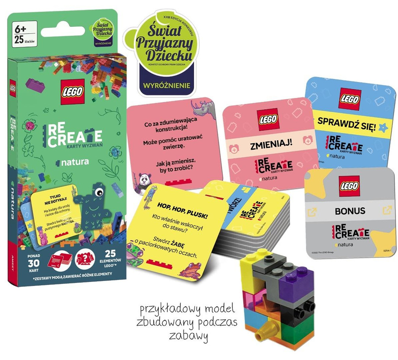 Lego Recreate. Karty wyzwań. Natura, Ameet Studio