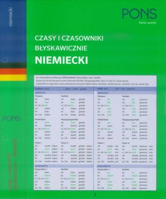 Czasy i czasowniki błyskawicznie. Niemiecki PONS - praca zbiorowa