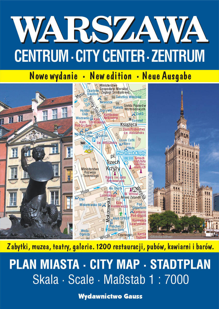 Warszawa Centrum. Plan miasta 1:7000 wyd. 2023, Opracowanie zbiorowe