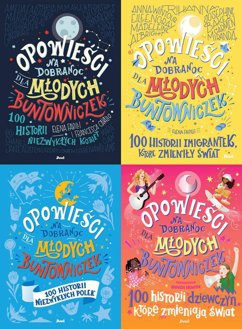 Opowieści na dobranoc dla młodych buntowniczek PAKIET