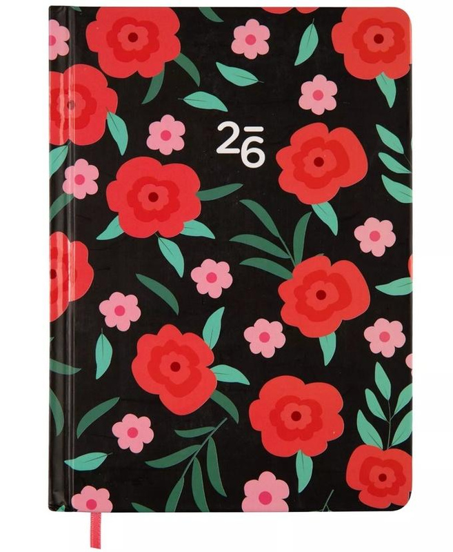 Kalendarz tygodniowy 2026 B6 Czerwone Kwiaty ALBI