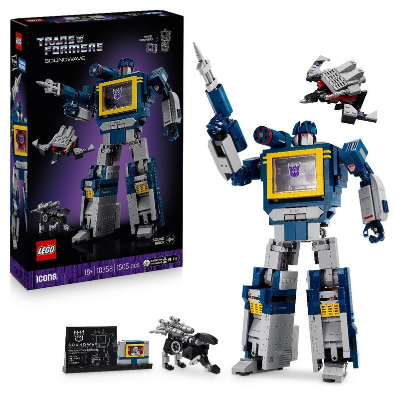 LEGO(R) ICONS 10358 Transformers: Soundwave