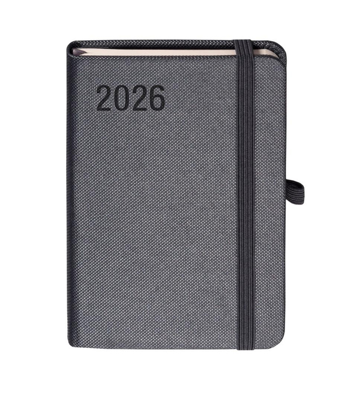 Kalendarz 2026 A6 Rubi grafitowy TDW