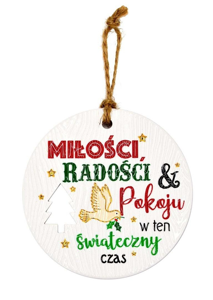 Zawieszka ceramiczna Boże Narodzenie