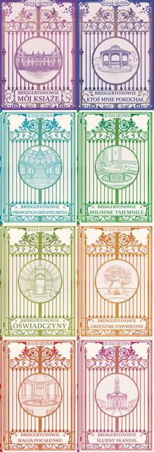 Bridgertonowie. Tom 1-8 /barwione brzegi/, Julia Quinn