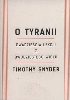 O tyranii, Timothy Snyder