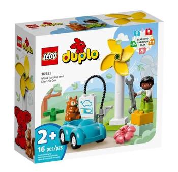 2+, LEGO(R) DUPLO 10985 Turbina wiatrowa i samochód el..