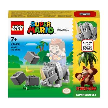 7+, LEGO(R) SUPER MARIO 71420 Nosorożec Rambi - zestaw..