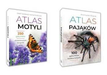 Atlas motyli + Atlas pająków PAKIET 2