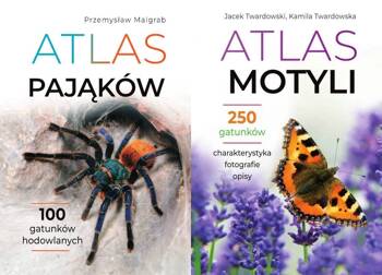 Atlas pająków + Atlas motyli PAKIET 2