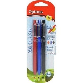 Długopis żelowy 461 3 kolory OPTIMA