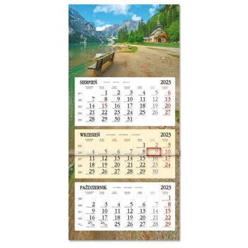 Kalendarz 2024 Trójdzielny płaska główka SB8-7 Góry