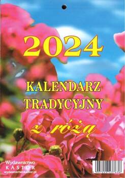 Kalendarz 2024 zdzierak tradycyjny z różą