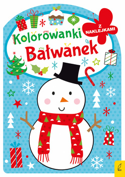 Kolorowanka z wykrojnikiem. Bałwanek