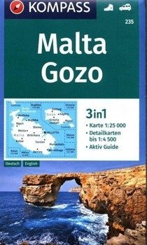 Malta, Gozo 3w1 1:25 000 Kompass - praca zbiorowa