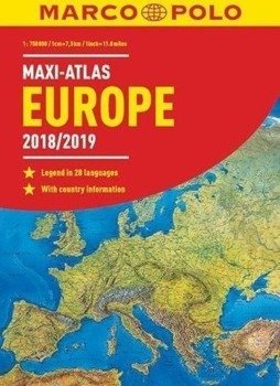 Maxi-Atlas Europa 2018/2019 1:750 000 MARCO POLO - praca zbiorowa