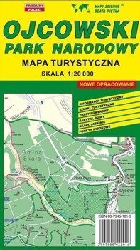 Ojcowski PN 1:20 000 mapa turystyczna PIĘTKA