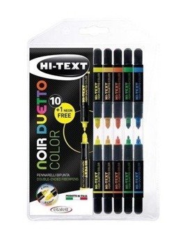 Pisaki Noir Duetto color 10+1 Fluo HI-TEXT