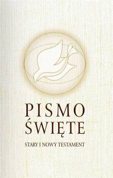 Pismo Święte ST i NT małe beż, ks. M. Peter (ST) i ks. M. Wolniewicz (NT)