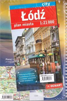 Plan mista - Łódź 1:21 000 + atlas sam. Polska - praca zbiorowa