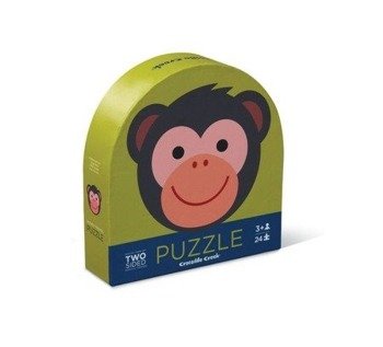 Puzzle dwustronne - Małpka i przyjaciele