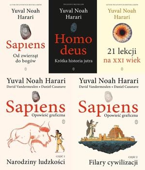 Sapiens PAKIET 5 książek, Yuval Noah Harari