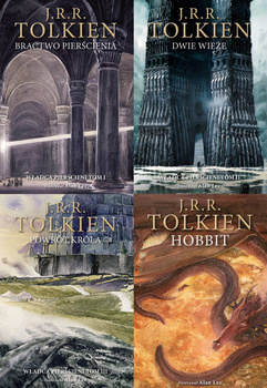 Władca Pierścieni. Wersja ilustrowana. Tom 1-3 + Hobbit, J.R.R. Tolkien